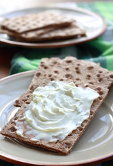 Cheese spread sandwich