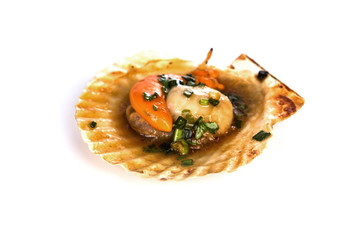 Fresh grilled scallops