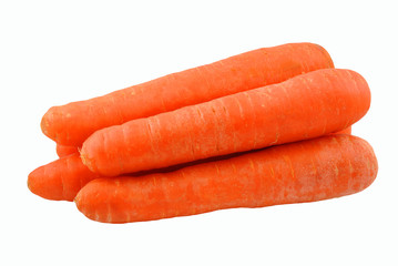 marchew na białym tle