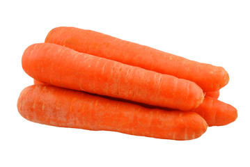 marchew na białym tle