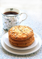 Sweet cookies with different kinds of seeds