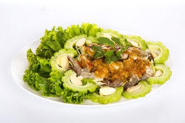 Raw shrimp  in fish sauce