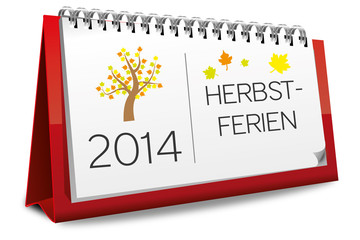 Kalender 2014 Ferien Herbstferien Herbst Herbstblätter