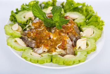 Raw shrimp  in fish sauce