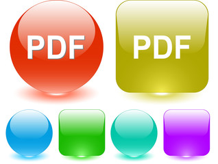 Pdf. Vector interface element.