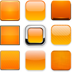 Square orange app icons.