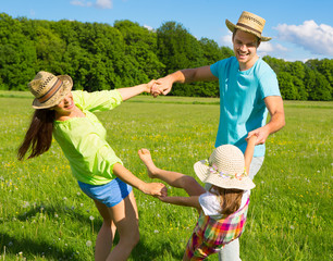 familie in bewegung