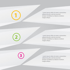 White vector stylish brochure for text and advertising.