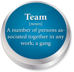 EPS 10 Vector of dictionary term of team word