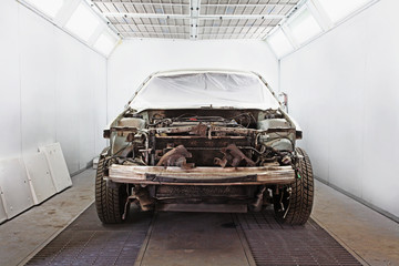 car under repair