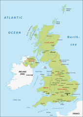Fototapeta premium United Kingdom map
