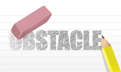 erase obstacles concept illustration design