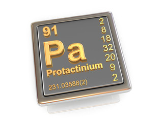 Protactinium. Chemical element.