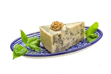Dor blue cheese with herbs, nuts and honey