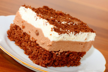 piece of chocolate cake