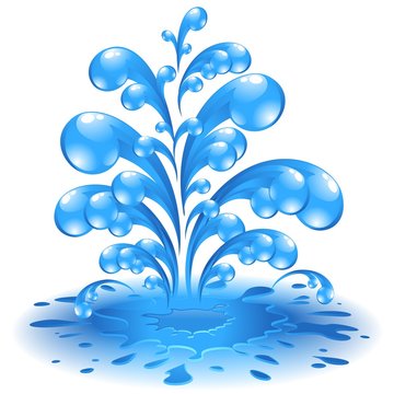 Water Splash Drops-Schizzi e gocce d'acqua-Vector