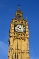 Fototapeta na wymiar Big Ben (Houses of Parliament) in London