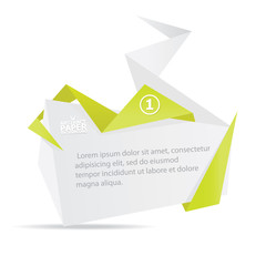 Vector abstract origami background for website or cover design.