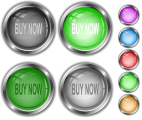 Buy now. Vector internet buttons.