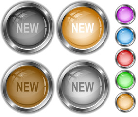 New. Vector internet buttons.