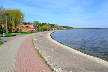 Curonian Bay Embankment in Nida, Lithuania