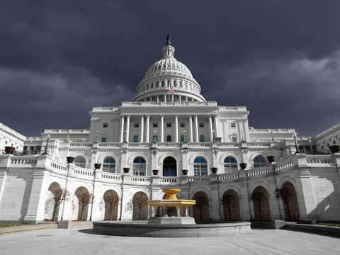 US Capitol Thunder Sky