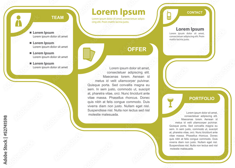 Poster green abstract vector infographic background concept