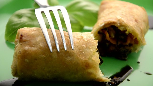 春卷 Spring Rolls Rollito de primavera