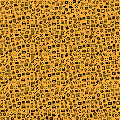 Seamless Media Icon Background