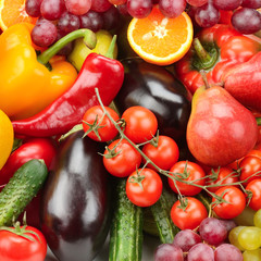 fruits and vegetables background