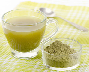 powdered green tea