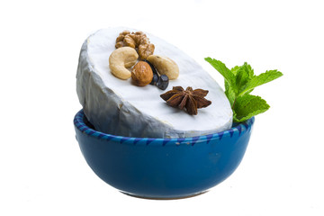 Fresh soft brie cheese