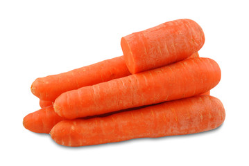 marchew na białym tle