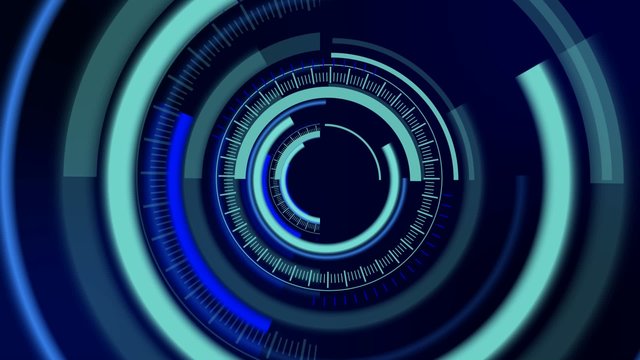 Radar circles - seamless loop