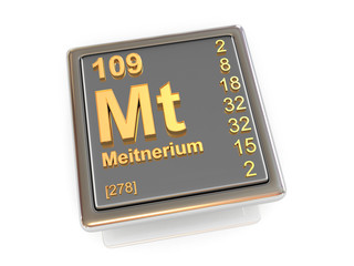 Meitnerium. Chemical element.