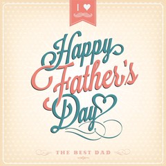 Happy Father's Day Typographical Background