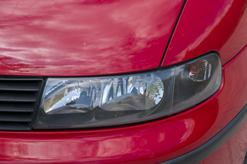 headlight of a car