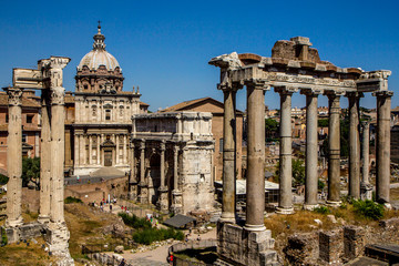 Naklejka premium Roman Forum, Rome, Italy