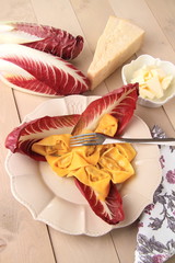 ravioli al radicchio