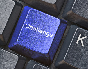 Keyboard with hot key for challenge