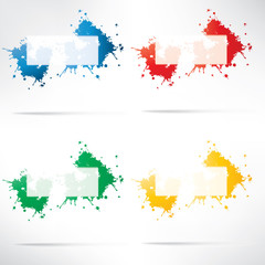 Abstract background with splash