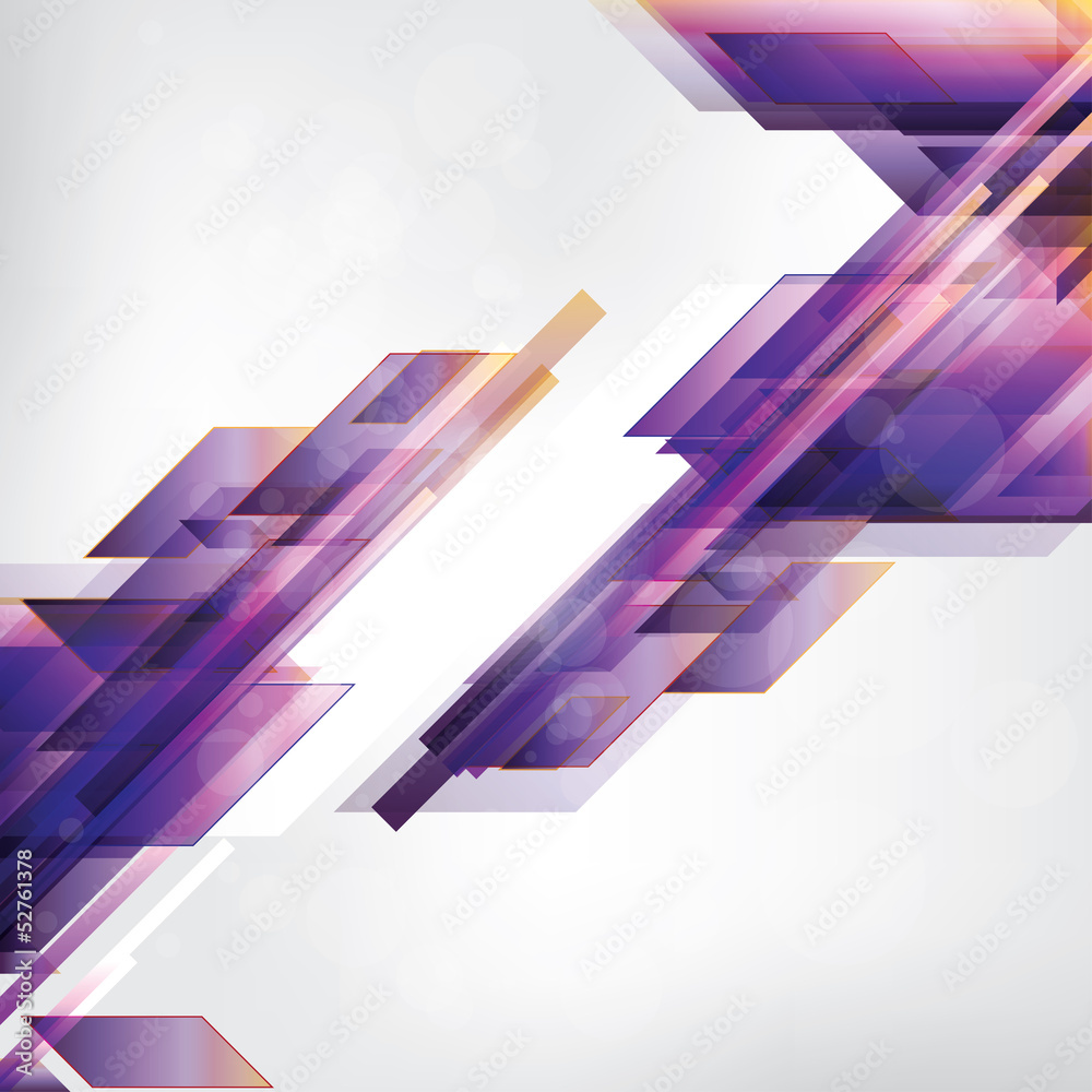 Wall mural abstract background with geometric elements