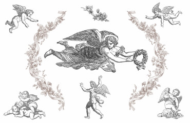 Angels illustration - 52762109