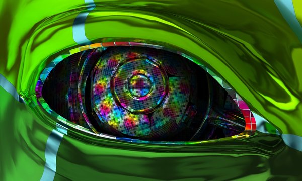 Occhio digitale, robot, grande fratello, sorveglianza, cyborg