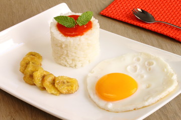 Arroz a la cubana
