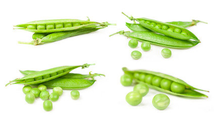 set of green peas