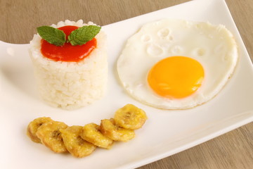 Arroz a la cubana