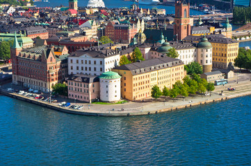 Naklejka premium A view of Stockholm old city, Sweden
