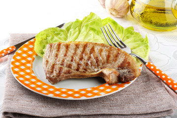 Tuna fillet roasted