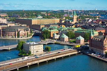Fototapeta na wymiar A view of Stockholm old city, Sweden
